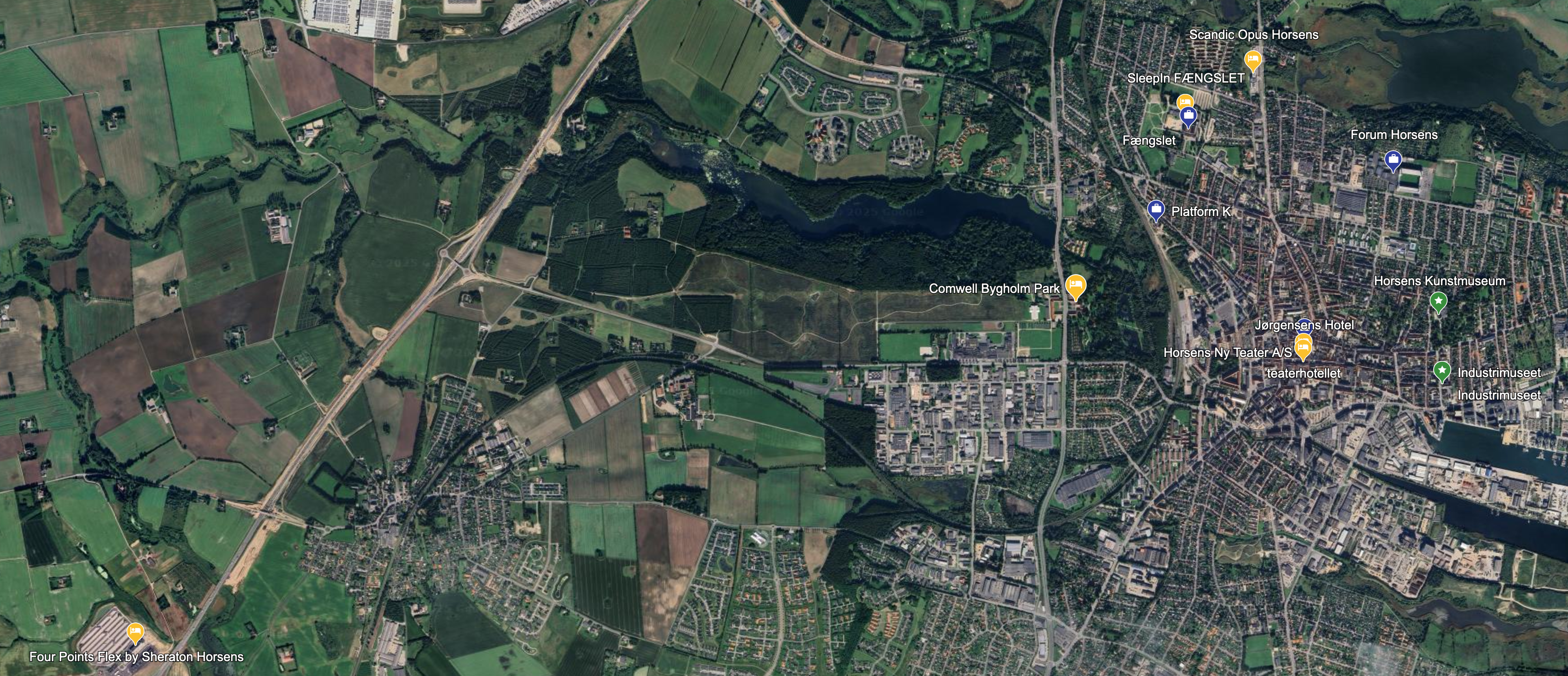 Nærbillede af Horsens overnatnings og mødetilbud i Kystlandet