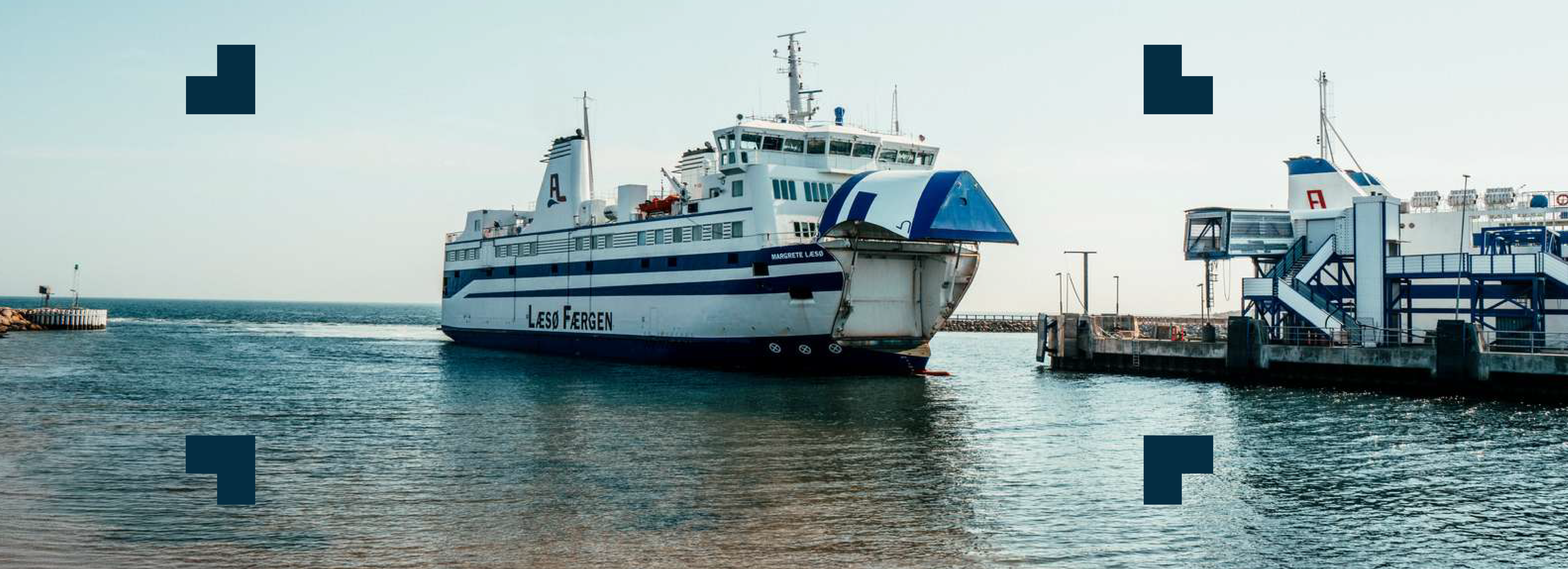 Læsøfærgen kommer i havn