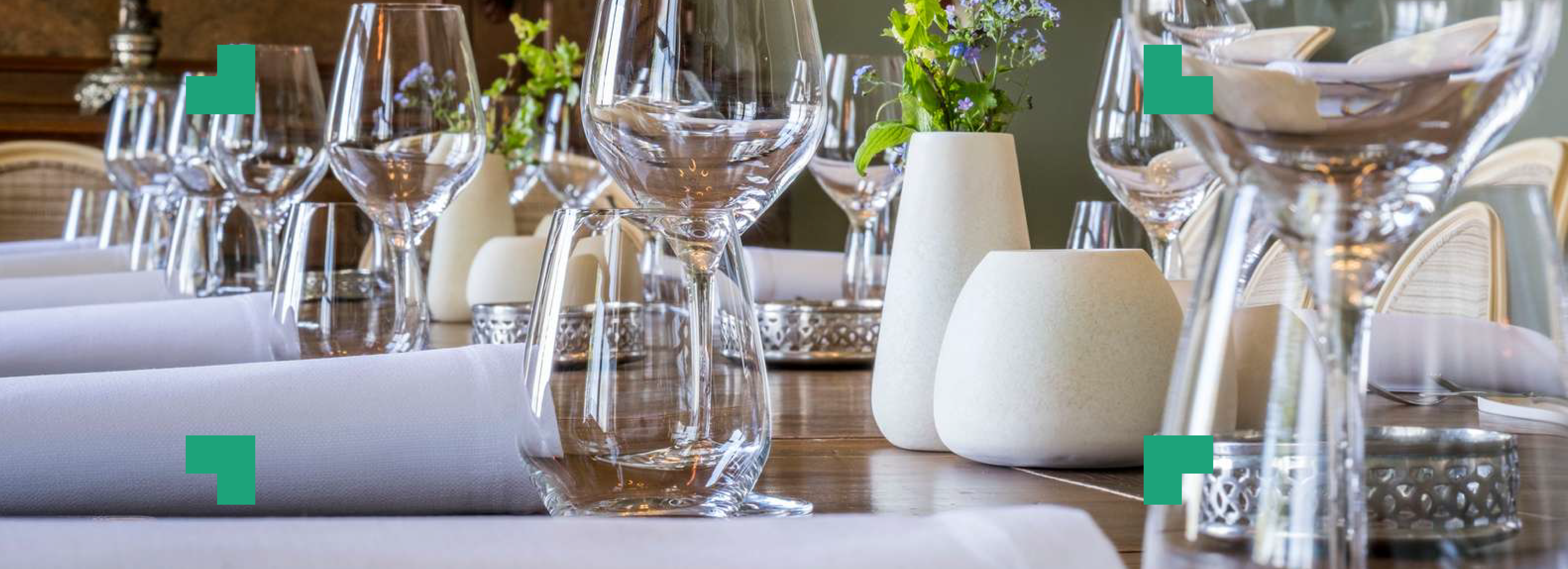 Opdækning i restaurant